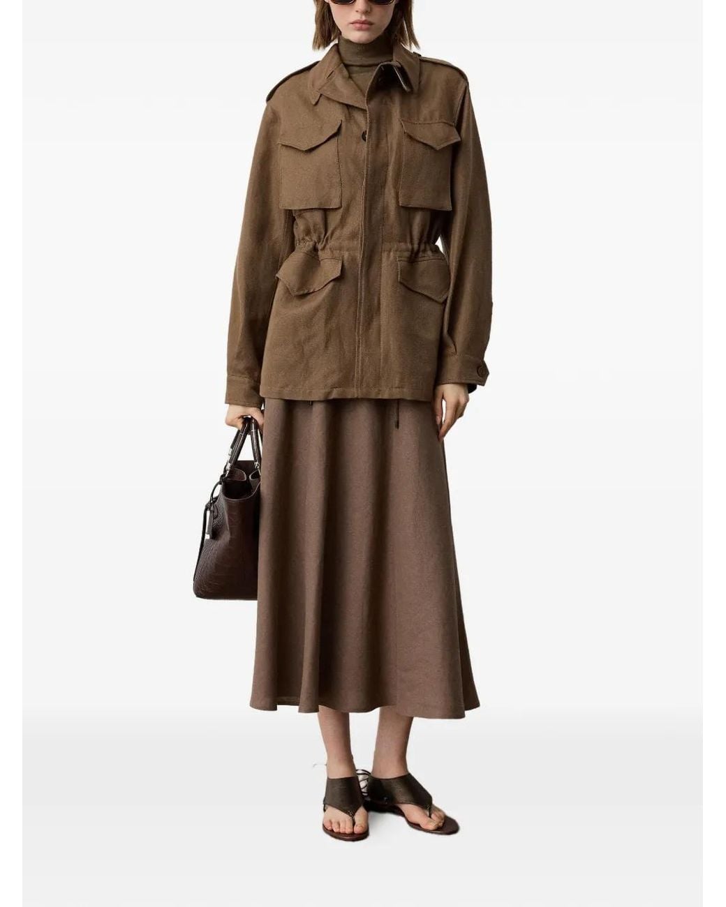 Ralph Lauren Brown Multiple-Pocket Field Jacket