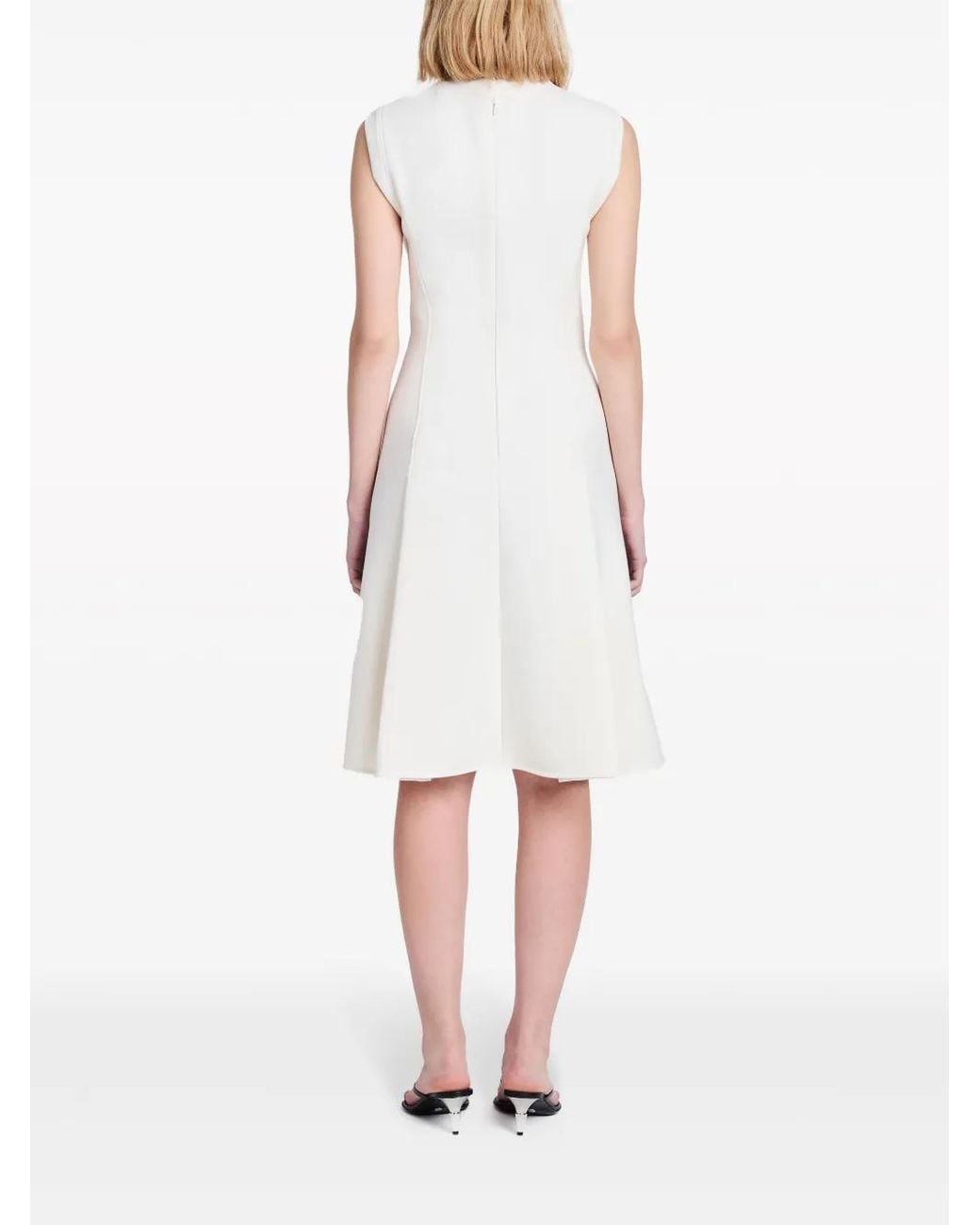 Proenza Schouler White Kara Pleat-Detail Dress