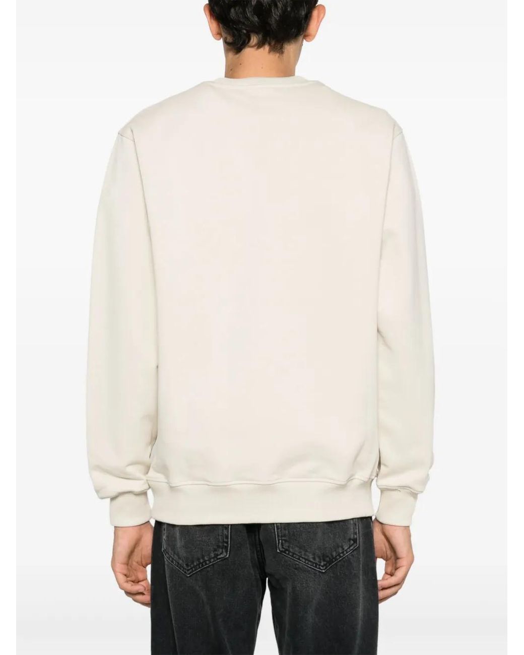 Drole de Monsieur White Logo-Print Sweatshirt for men