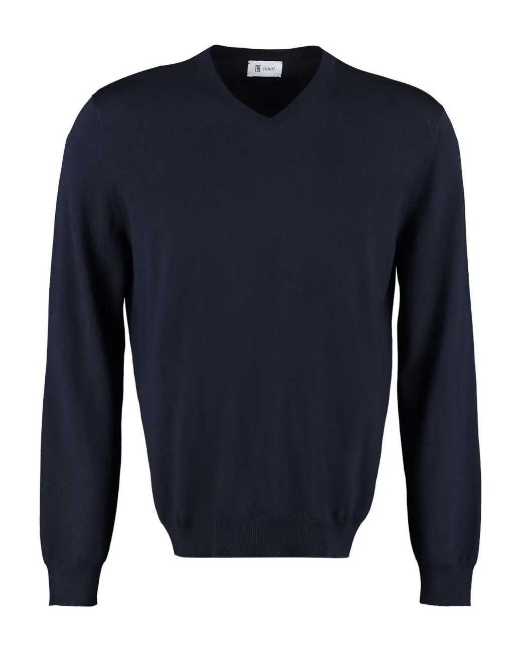THE (Alphabet) Blue Wool Sweater for men
