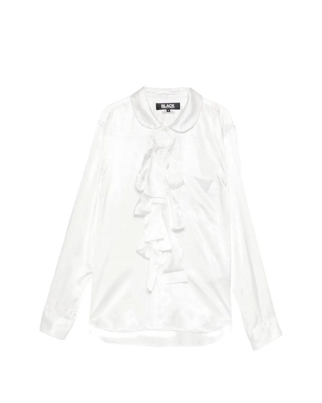 COMME DES GARÇON BLACK White Chemise À Trois Nœuds