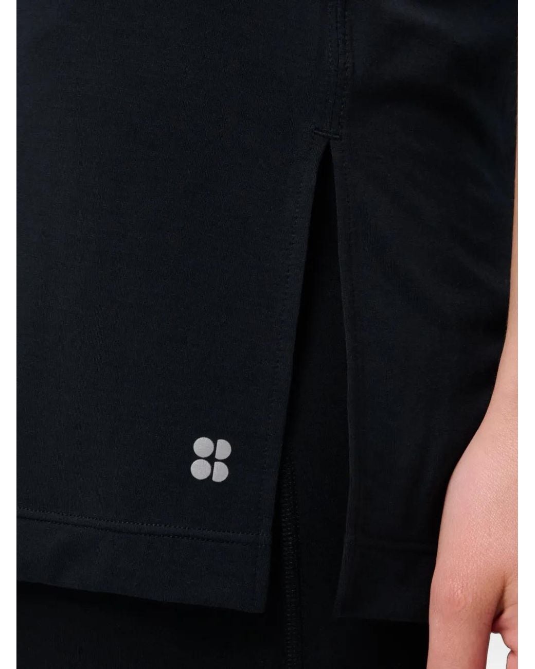 Sweaty Betty Black Side-Slit Tank Top
