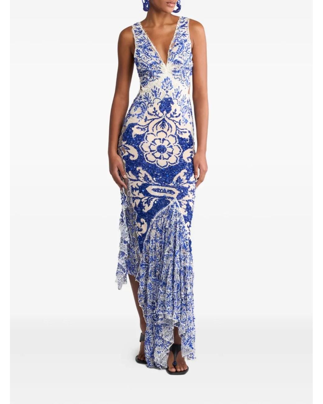 green emerald velvet dress Etro main image 0
