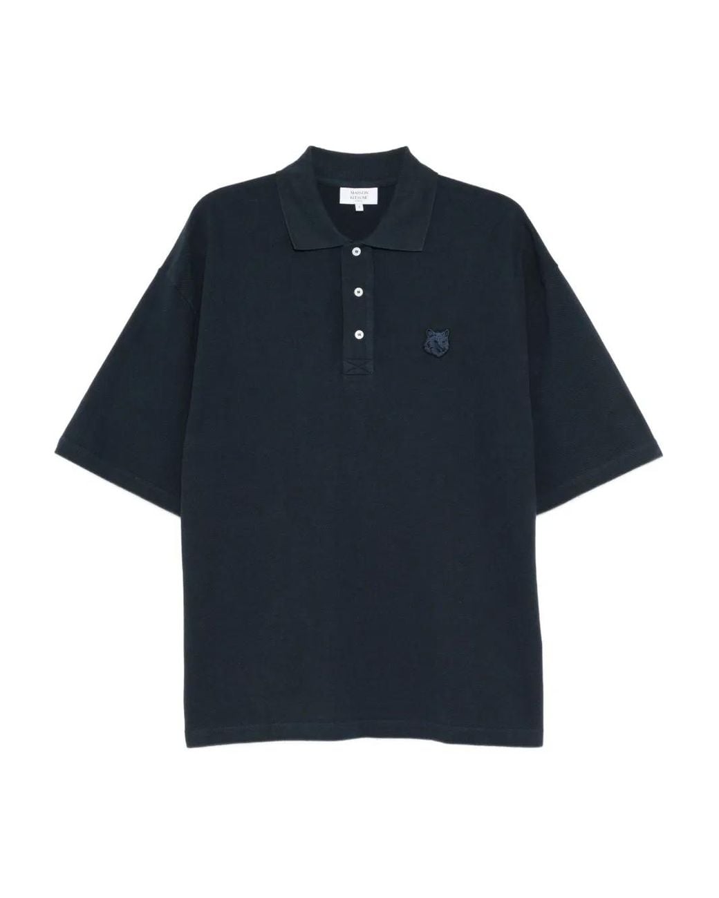 Polo À Patch Logo Maison Kitsuné pour homme en coloris Blue