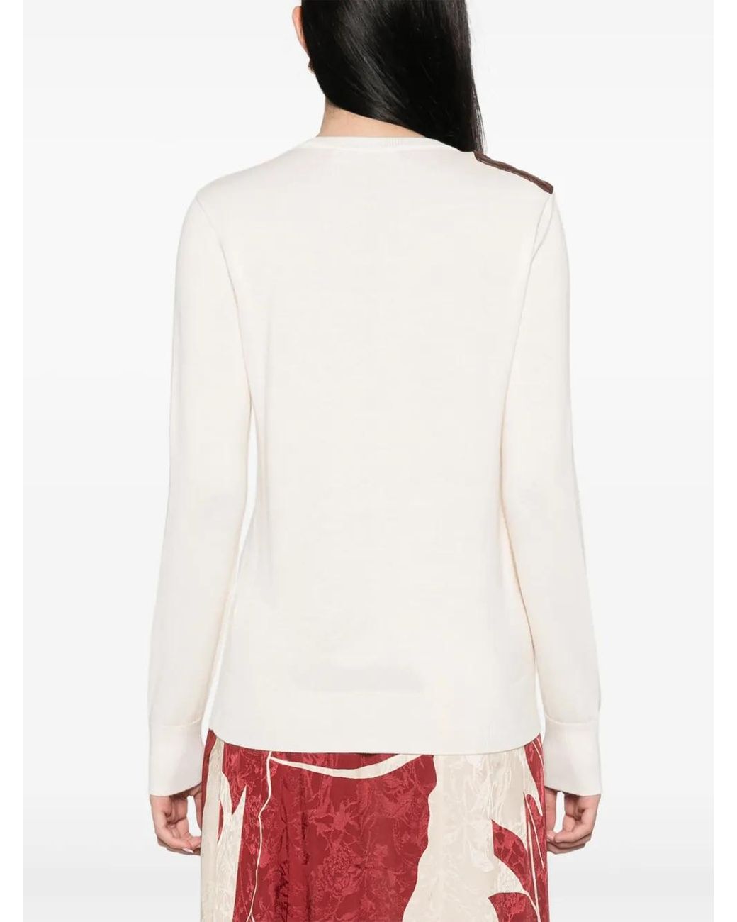 Ralph Lauren White Shavonne Sweater