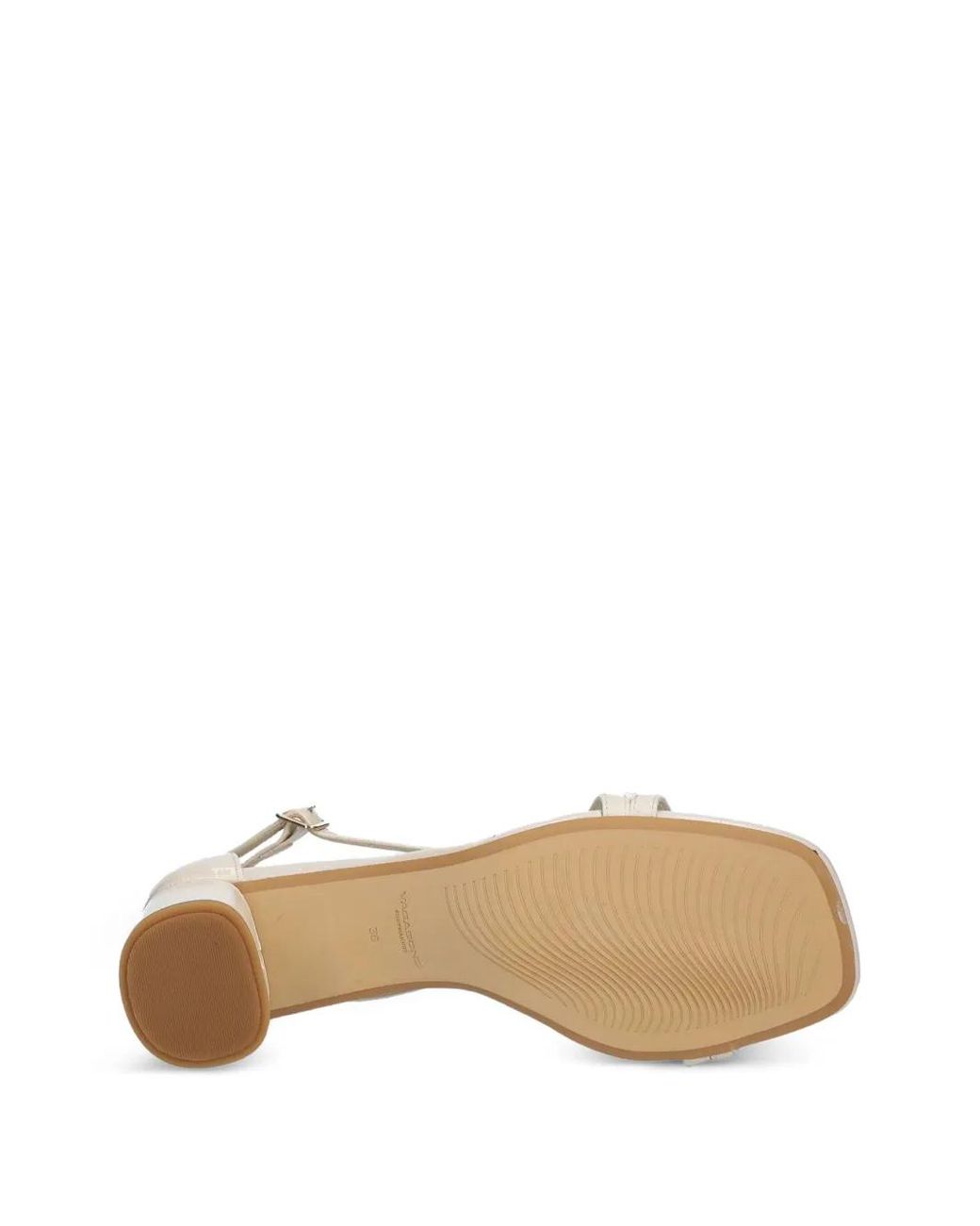 Vagabond Natural Cross-Strap Block-Heel Sandals