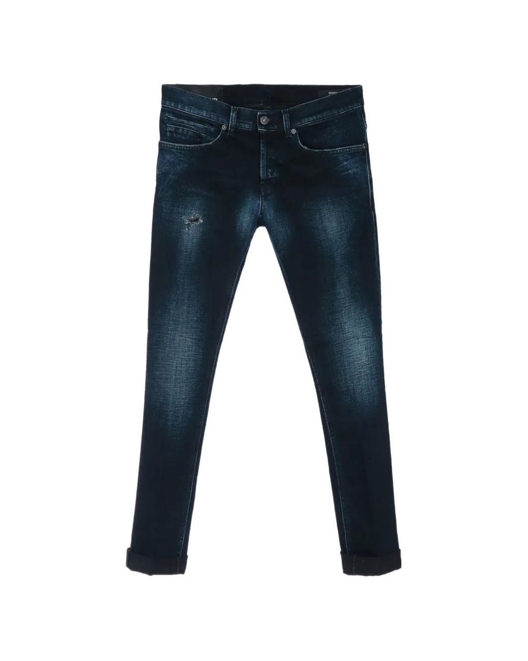 Dondup George Gerafelde Jeans in het Blue voor heren