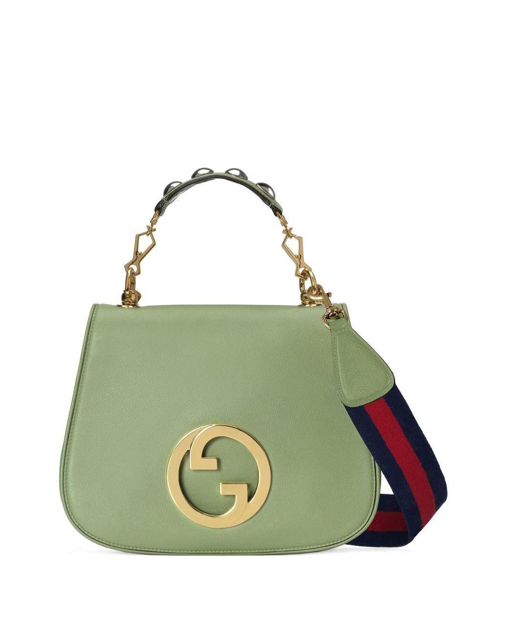 Gucci Blondie Top Handle Bag in Green | Lyst UK