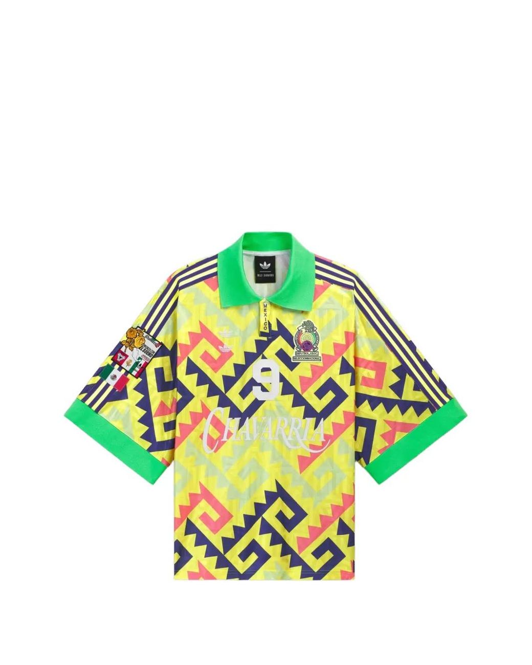 Adidas Green T-Shirt Aop Goalkeeper X Willy Chavarria À Imprimé Géométrique for men