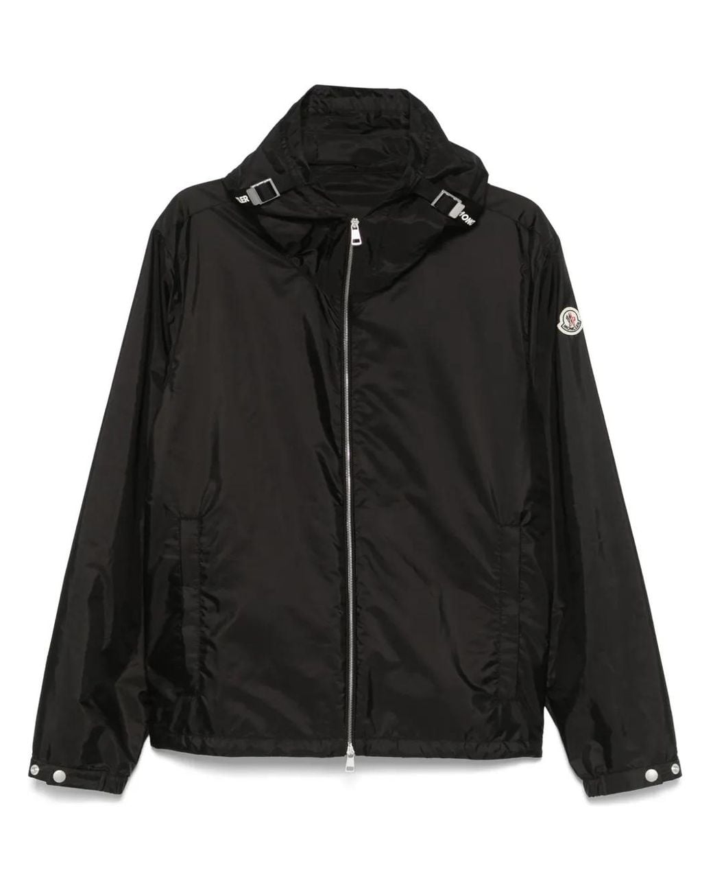 Moncler Black Remoray Zip, Cappuccio Giubbino for men