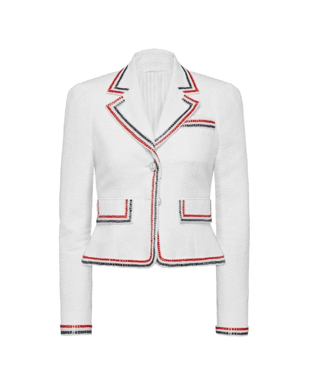 Giacca Crop di Thom Browne in White