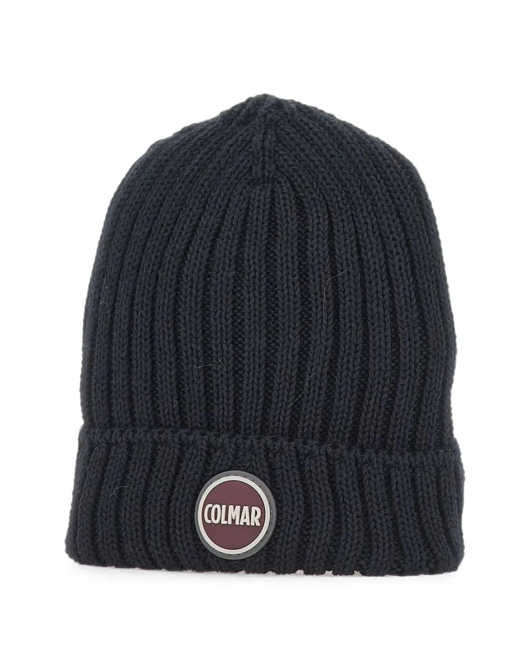 Colmar Blue Ribbed-Knit Beanie Hat