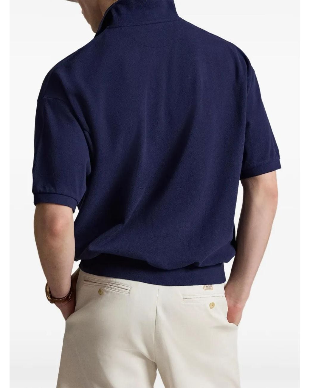 Polo Ralph Lauren Blue 100% Cotton Polo Shirt for men