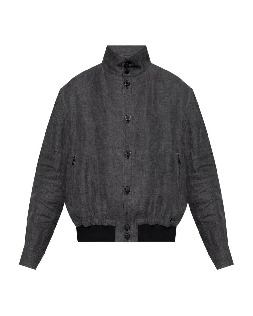 Giorgio Armani Button-Up Jack in het Gray voor heren