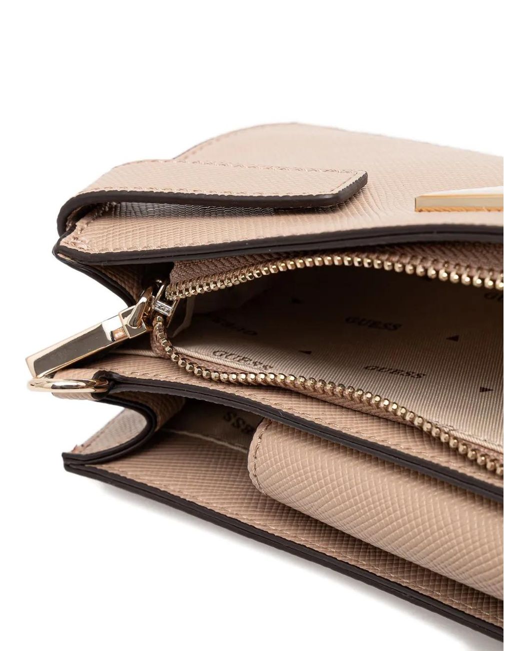 Guess Natural Serenova Saffiano Mini Crossbody
