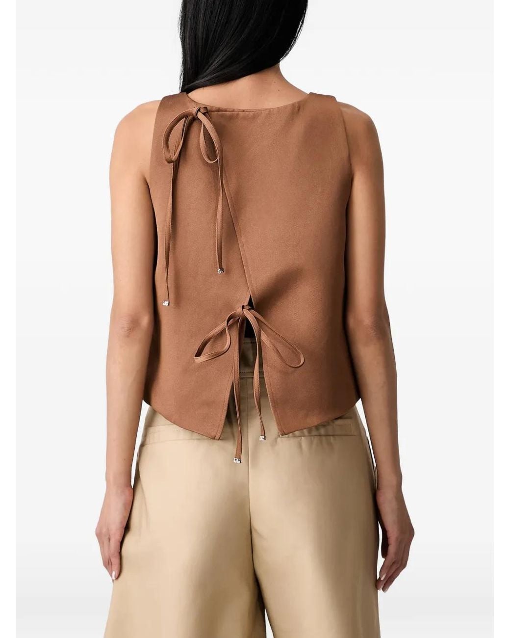 Ganni Brown Top