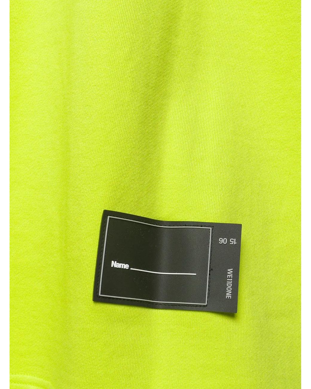 we11done Green Logo Print Hoodie for men