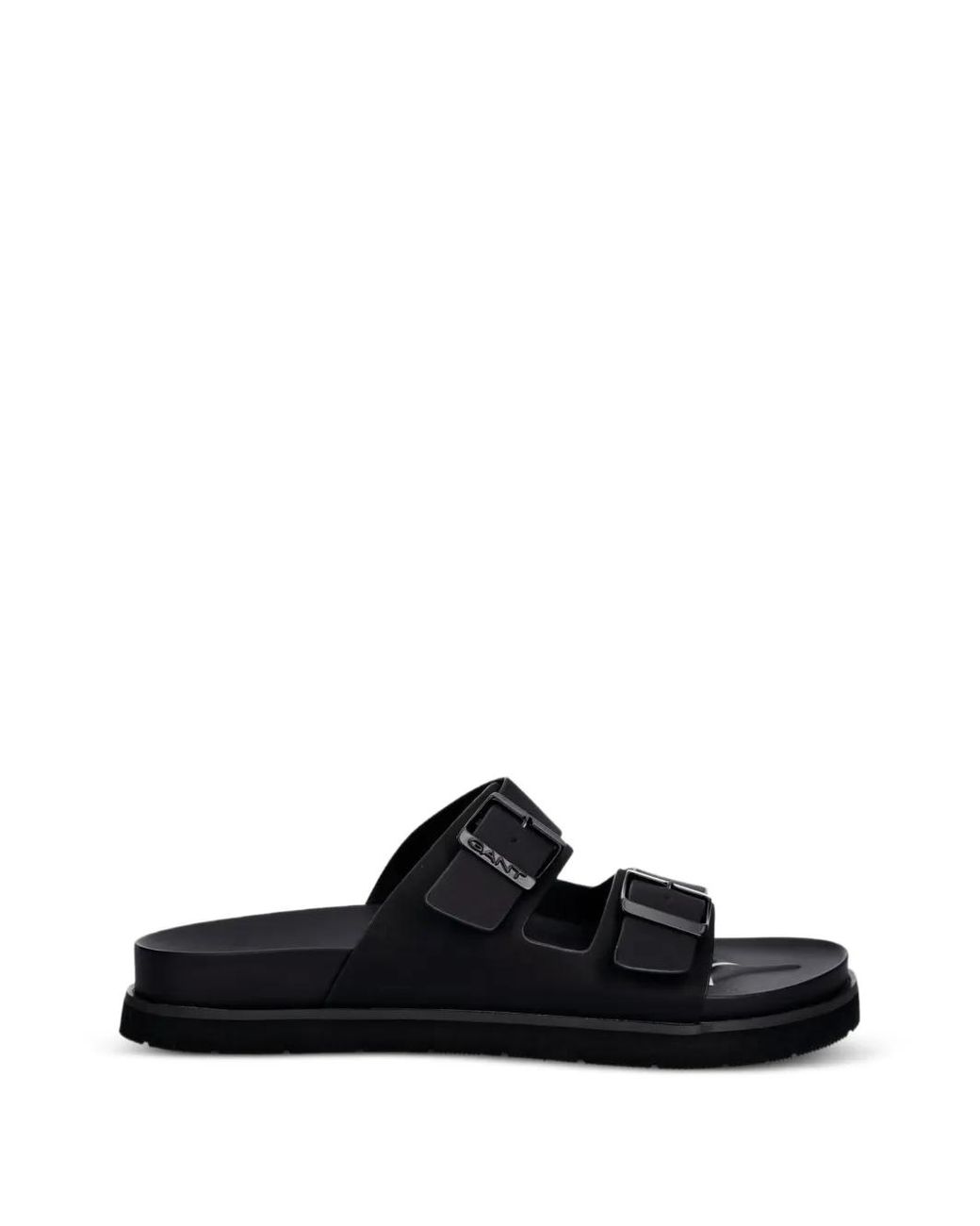 Gant Black Buckle-Fastening Slides for men