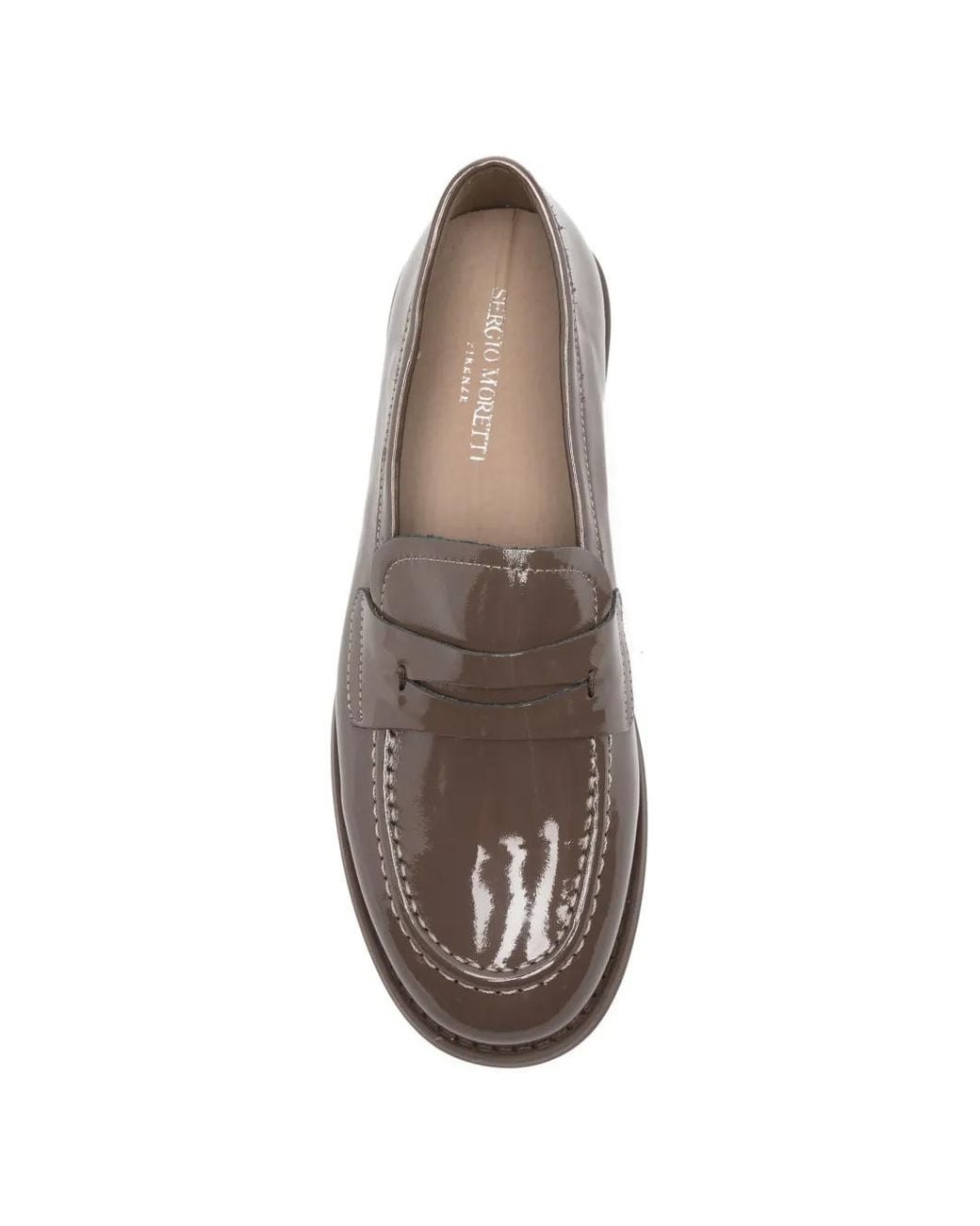 SERGIO MORETTI FIRENZE Brown Penny Loafers