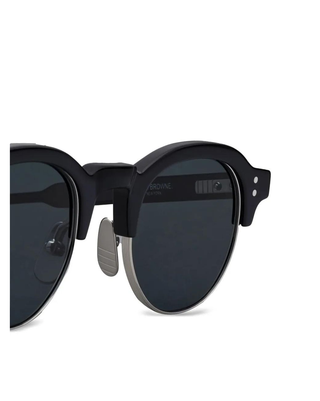 Thom Browne Blue Oval-Frame Sunglasses