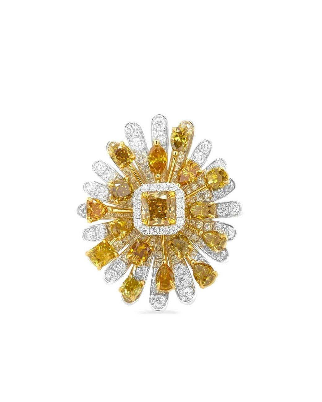 HYT Jewelry Metallic 18Kt Diamond Cocktail Ring