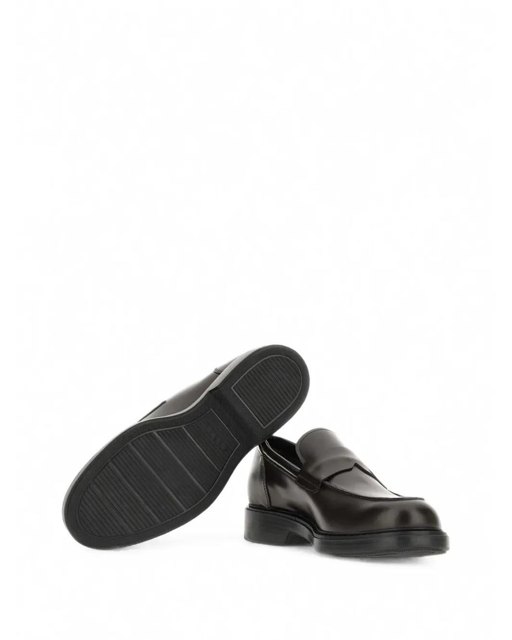Hogan Black Loafers H704 for men
