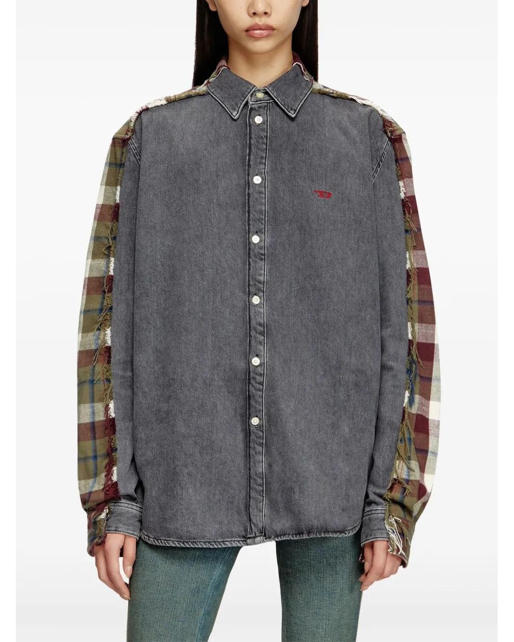 DIESEL Gray X Timberland Checked Shirt