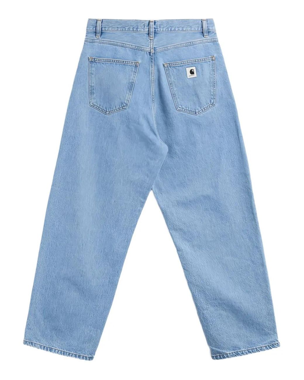 Carhartt Blue Logo-Patch Jeans for men
