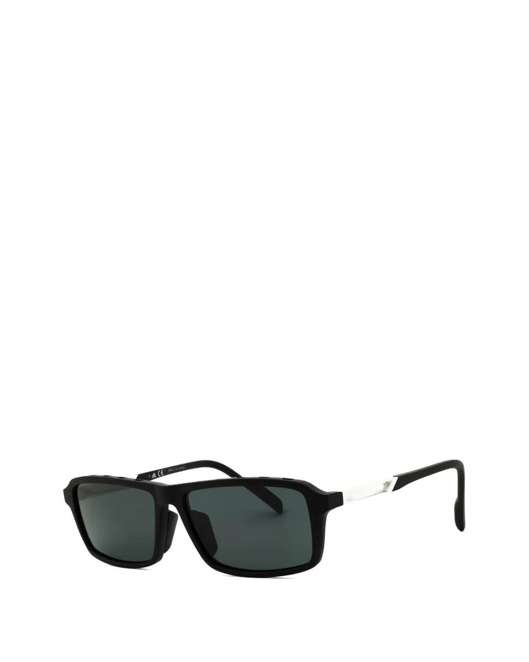 Adidas Black Rectangle-Frame Sunglasses for men