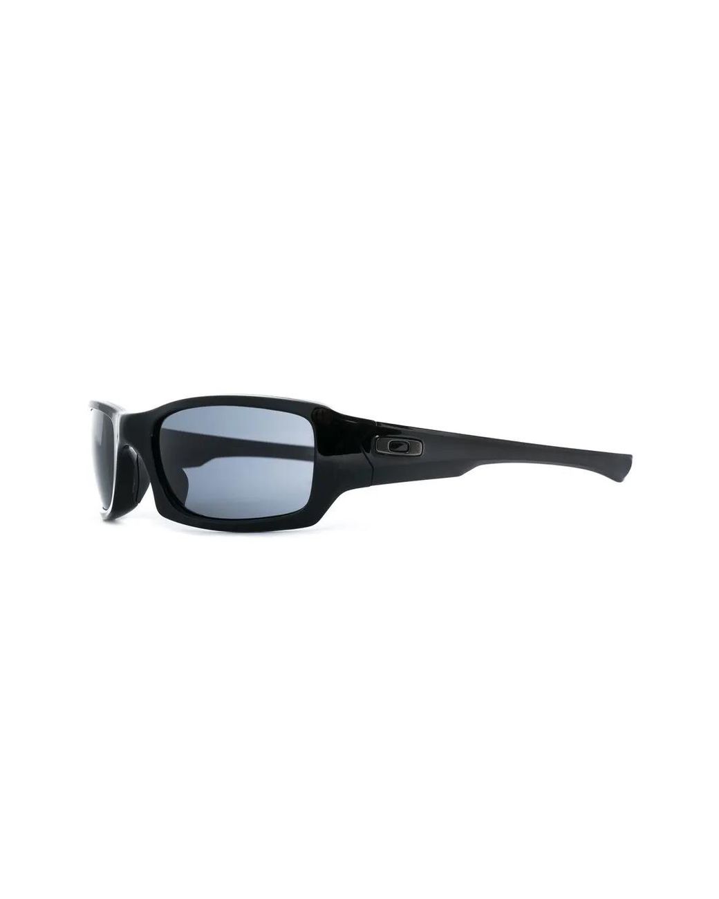 Oakley Black Square-Frame Curved Sunglasses