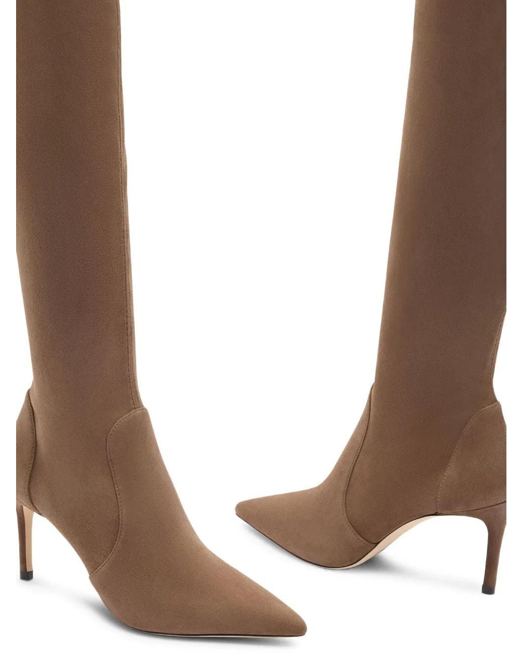 Stuart Weitzman Brown Stuart Power Knee-High Boots