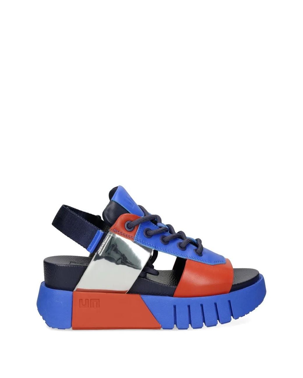 United Nude Blue Sandales Colour Block Delta Sporty Ii À Lacets