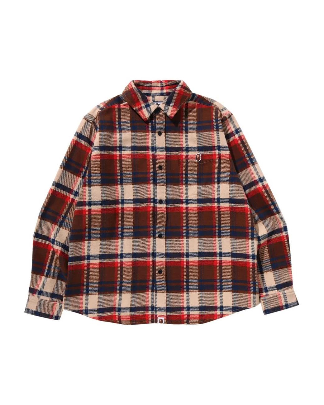 A Bathing Ape Geruit Overhemd in het Red voor heren