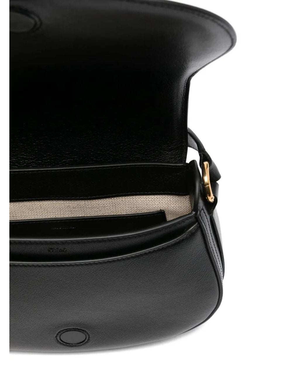 Chloé Black Horse Medal Leather Cross Body Bag