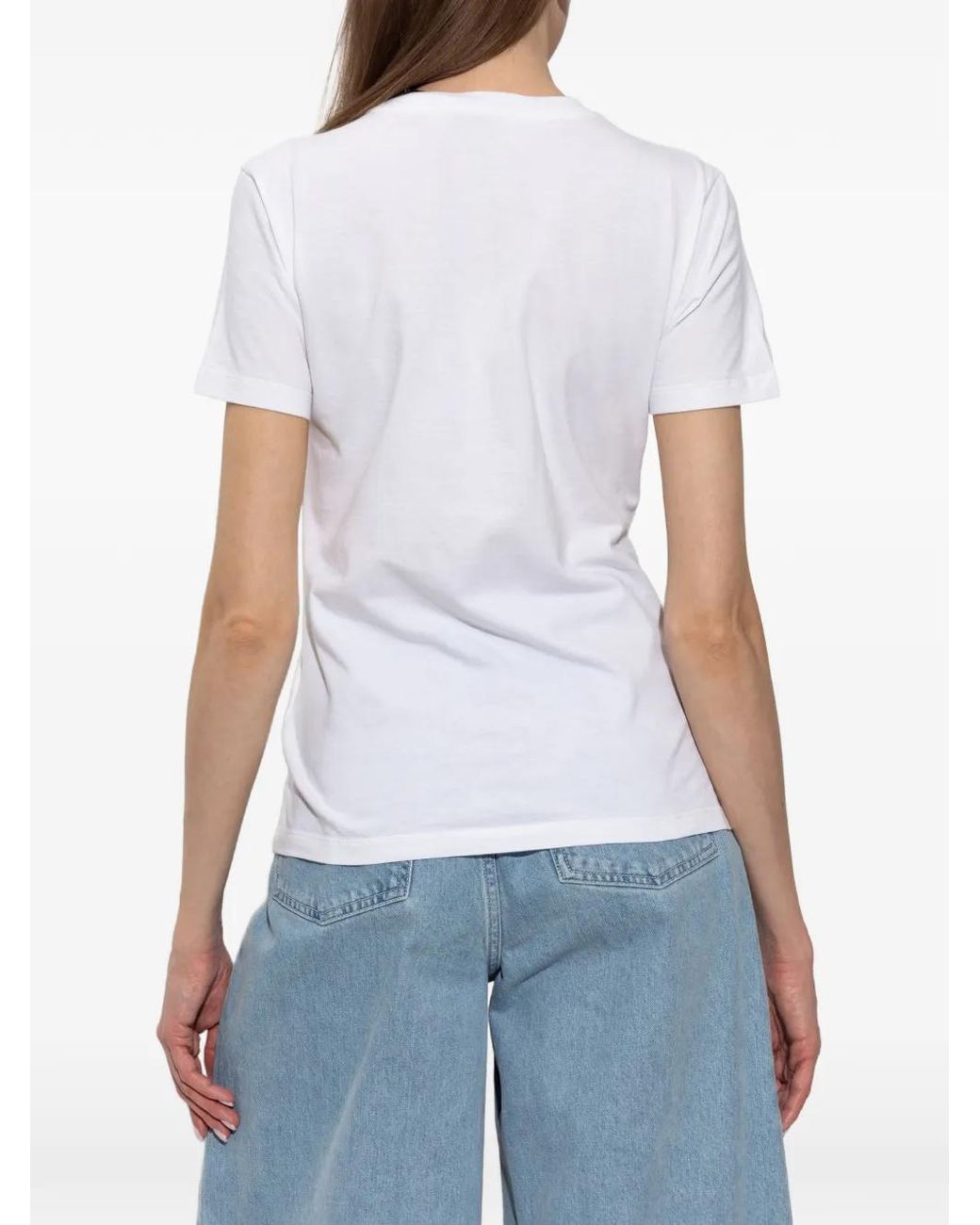 Etro White Butterfly-Motif T-Shirt