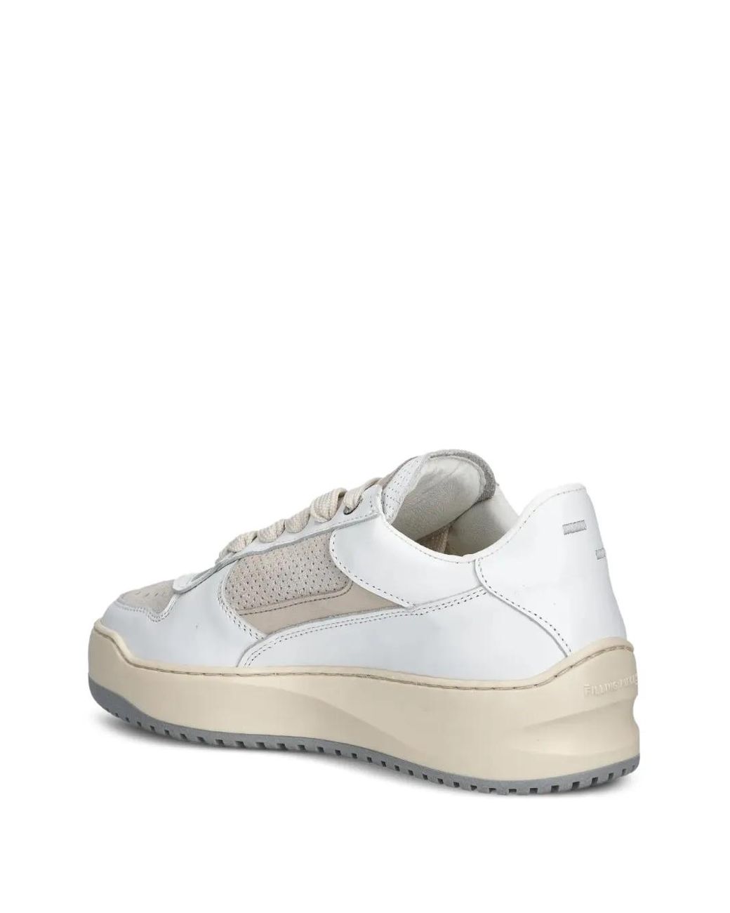 Filling Pieces White Avenue Pixie Perforated Leather Panel Sneakers
