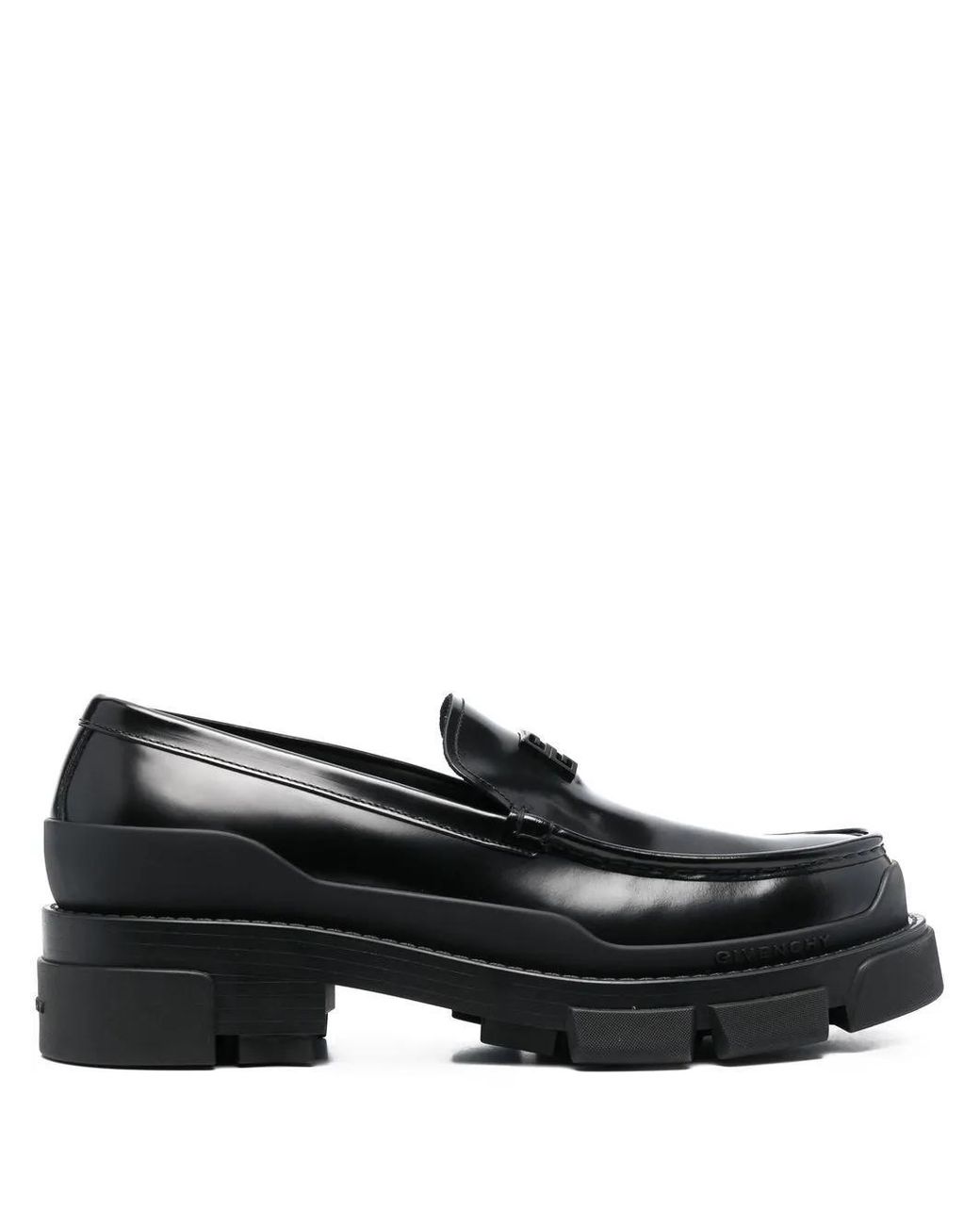Givenchy Black Terra Leather Loafers for men
