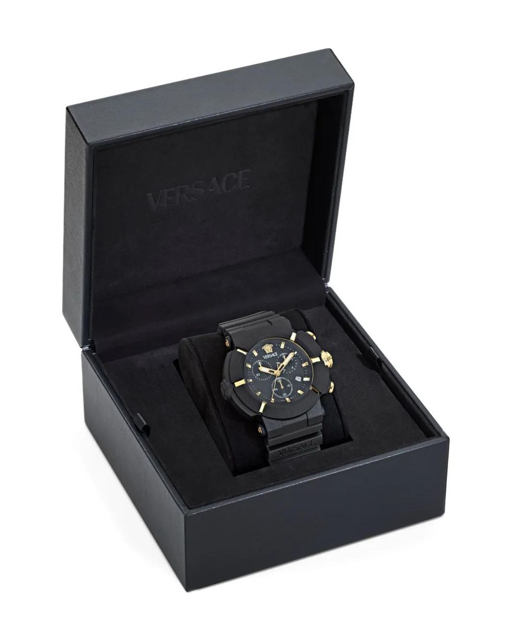Versace Real Active Chrono Armbanduhr 45Mm in Black für Herren