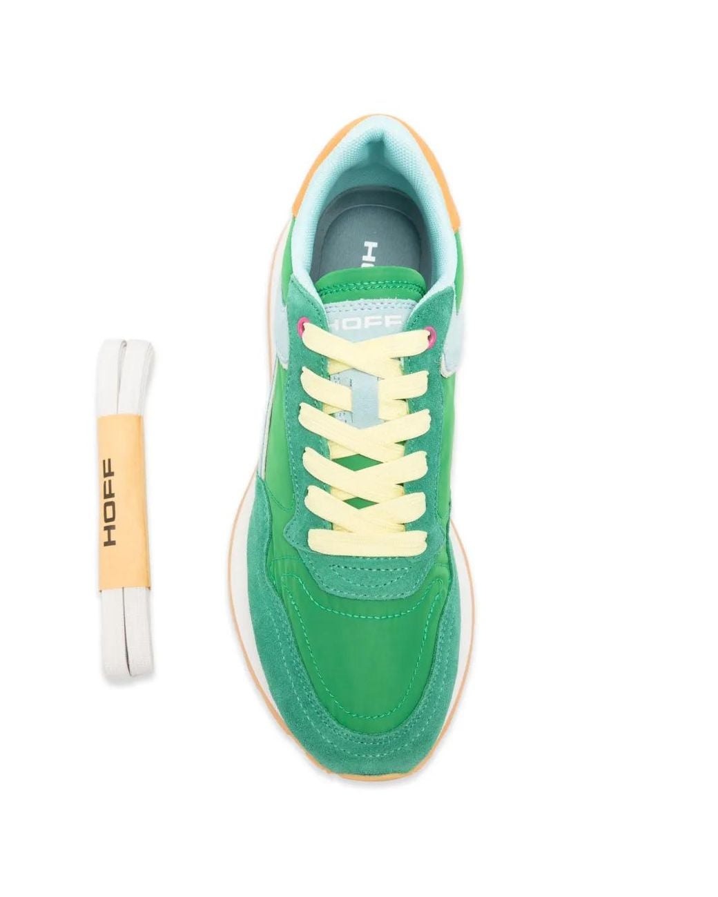 HOFF City Panelled Sneakers in Green | Lyst Canada