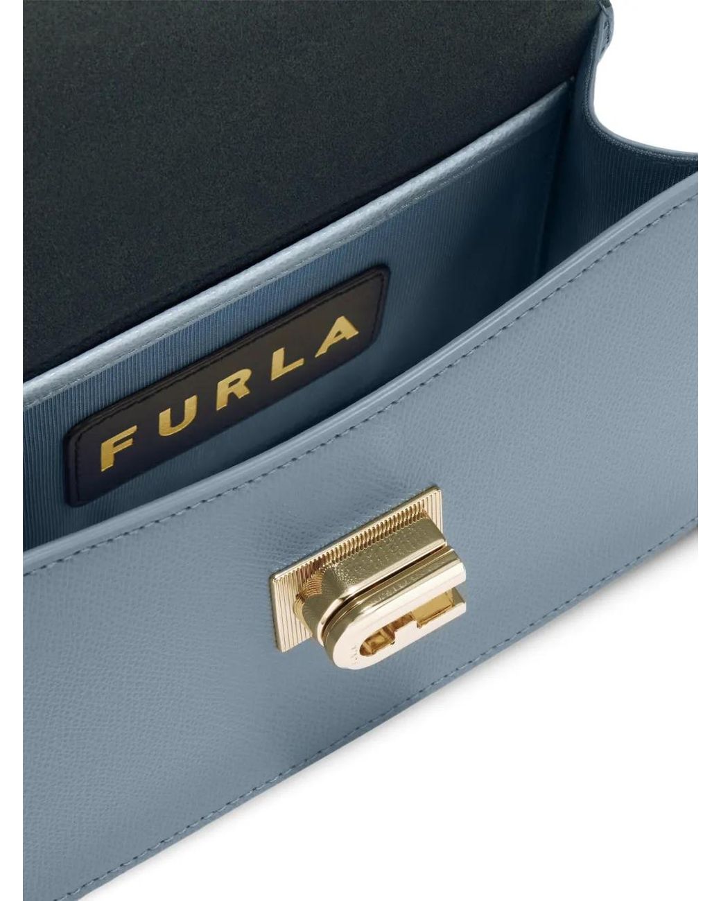 Furla Blue Leather Cross Body Bag
