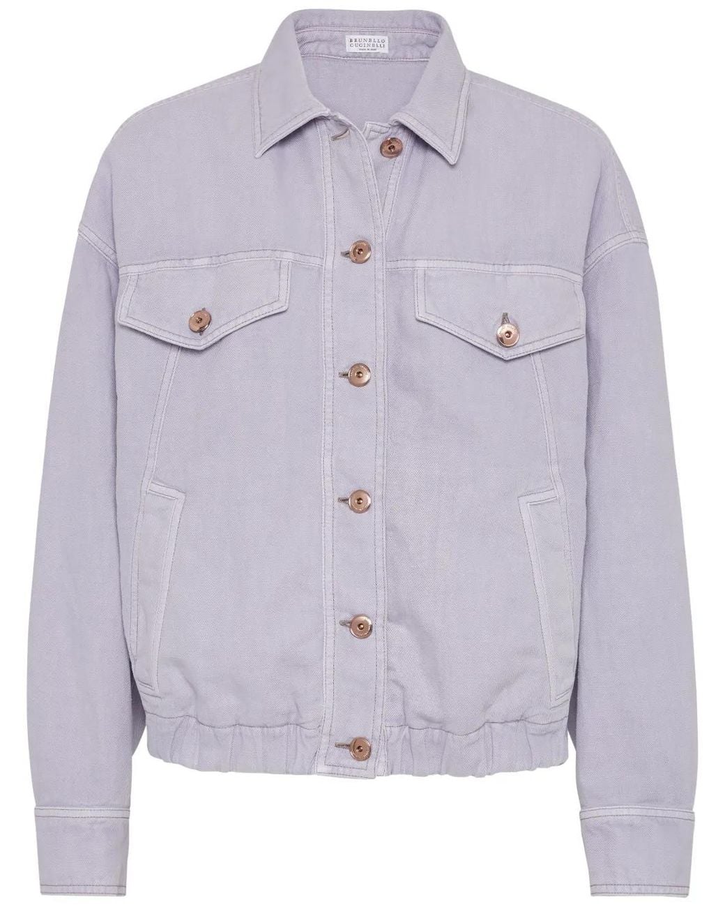 Brunello Cucinelli Blue Button-Up Jacket