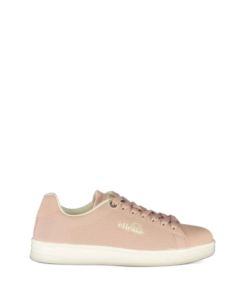 Ellesse Natural Perforated Logo-Print Sneakers