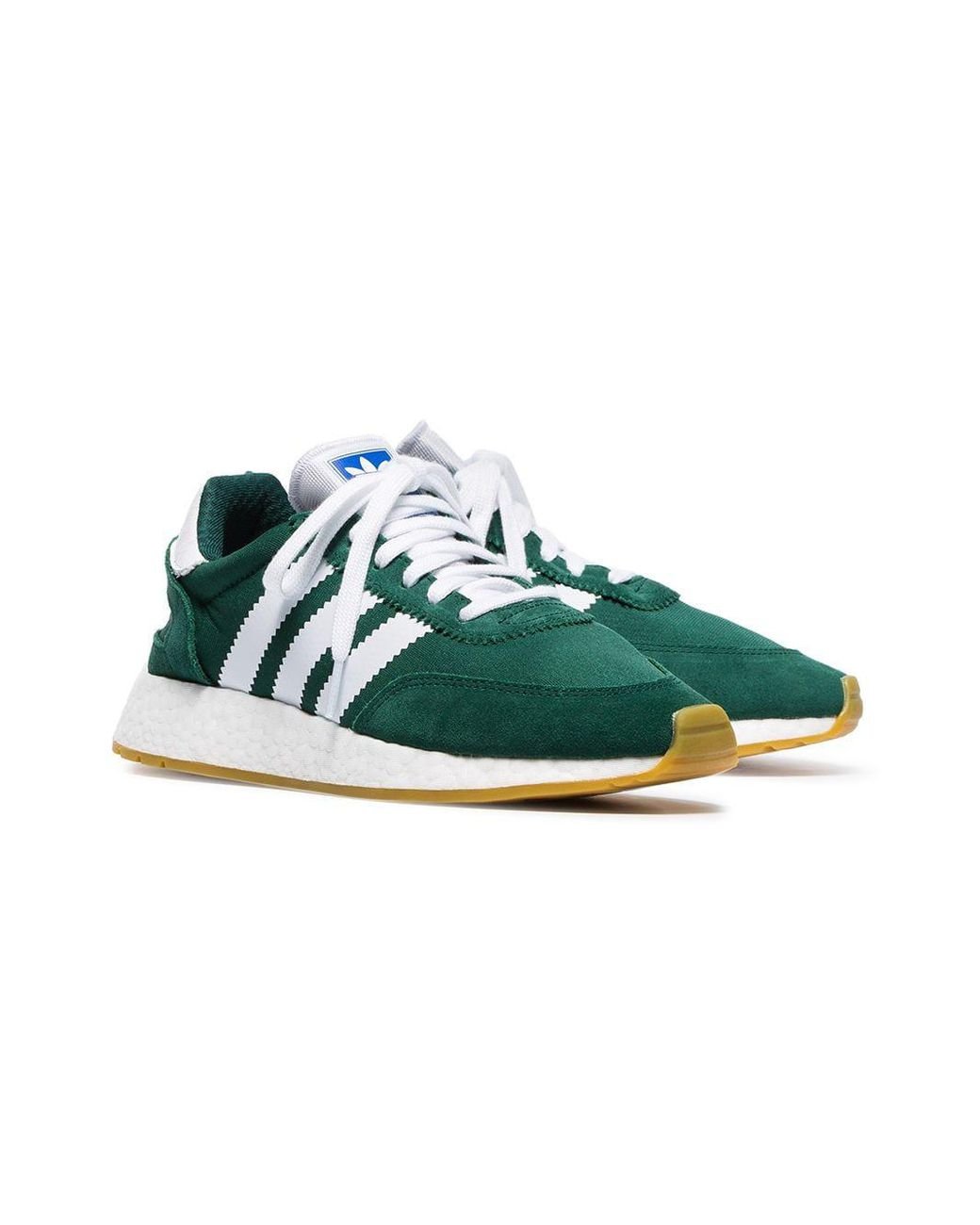 knijpen niet voldoende kern adidas Green And White I-5923 Mesh And Suede Leather Sneakers | Lyst