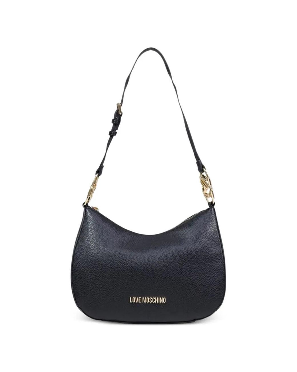 Love Moschino Blue Logo-Plaque Tote Bag