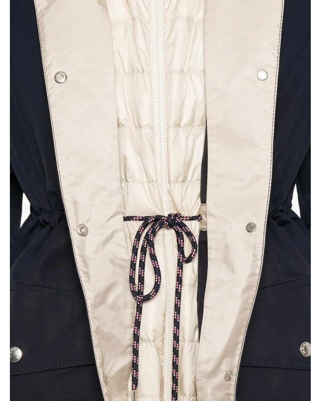 Moncler Blue Hooded Pocket Parka