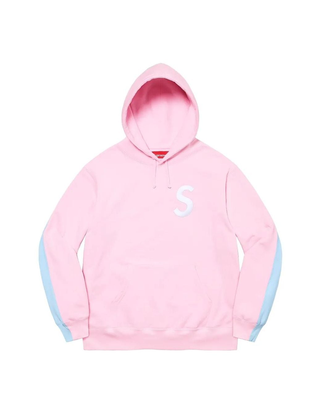Supreme Pink Embroidered S-Logo Hoodie