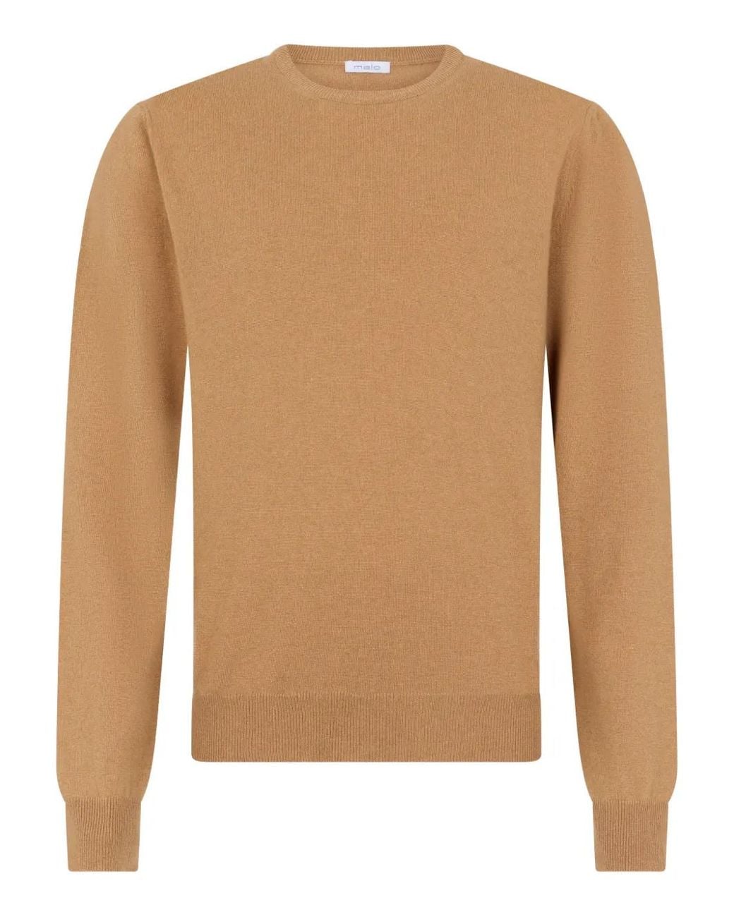Malo Brown Crew-Neck Sweater for men
