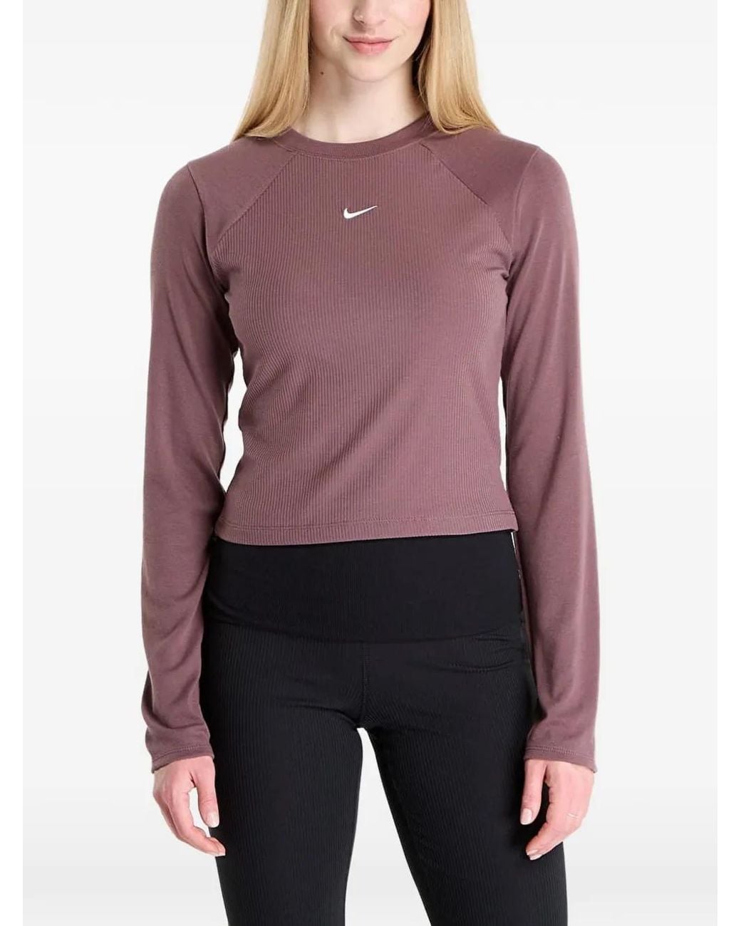 Nike Purple Sportswear Chill Knit Top