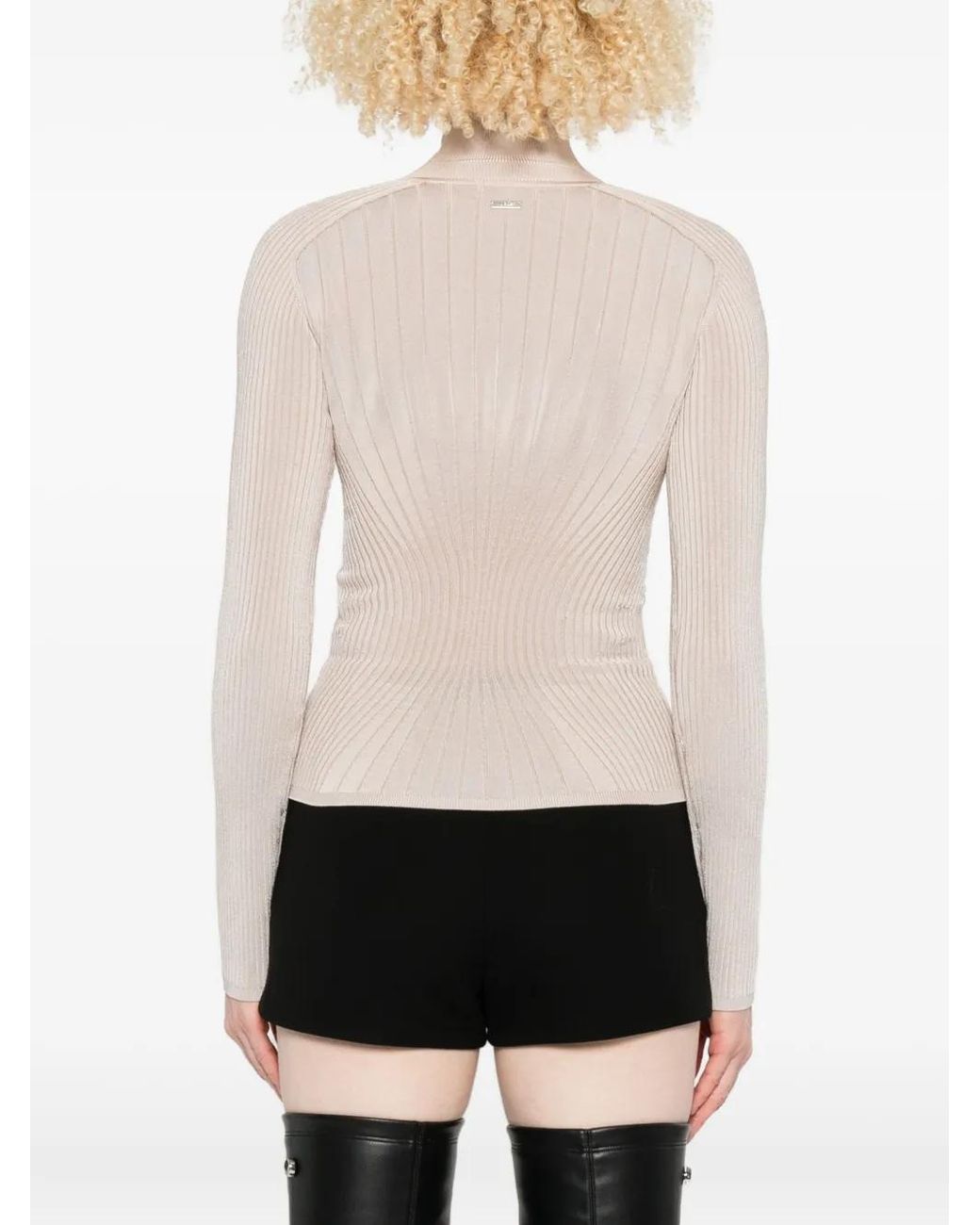 Jersey Con Cremallera Mugler de color Natural