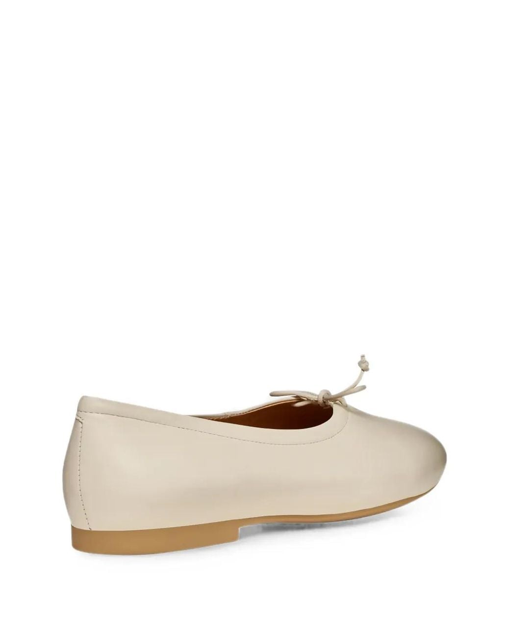 Geox White Palmaria Bow-Detail Ballet Flats